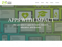 Tablet Screenshot of littlegreensoftware.com